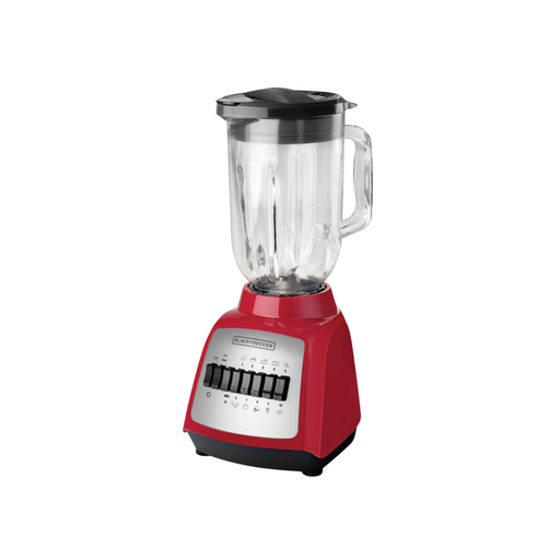 LICUADORA BLACK+ DECKER 10 VELOC JARRA VIDRIO 550W ROJA BLB210GR
