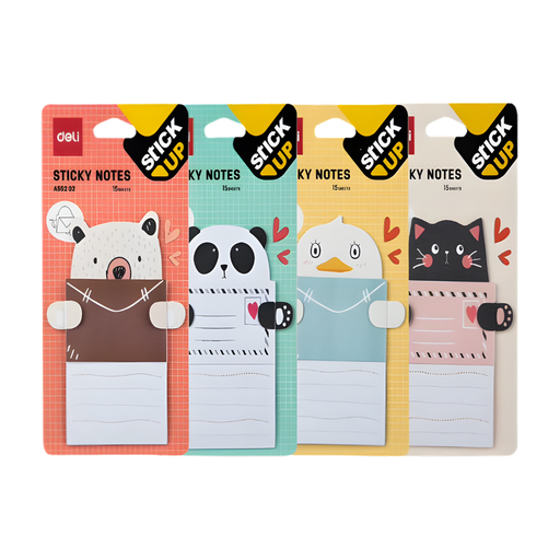 [OFF-A55202] NOTAS ADHESIVAS ANIMALES 15H DELI