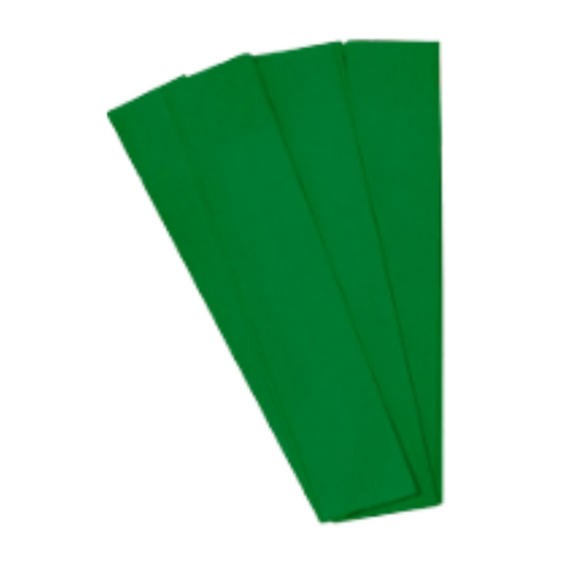 [OFF-80V] PAPEL CREPE VERDE OSC. (PAQ 10)