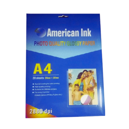PAPEL FOTOGRAFICO A4 GLOSSY