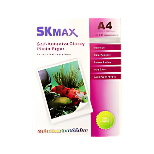 PAPEL FOTOGRAFICO ADH BRILLANTE T/C  135G ADHESIVO (25H)