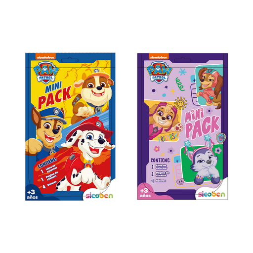 PAQUETE PAW PATROL SCRATCHPACK DE ACTIVIDADES, LIBRO DE COLOREAR, STICKERS SICOBEN