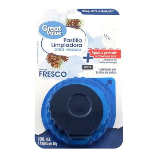 [OFF-PVA1] PASTILLA INODORO GREAT VALUE AZUL