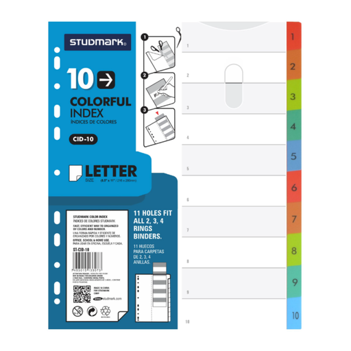 SEPARADOR PLASTICO STUDMARK 10 DIVISIONES