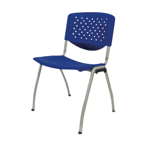 SILLA ESPERA PLASTICA AZUL LICHE-007