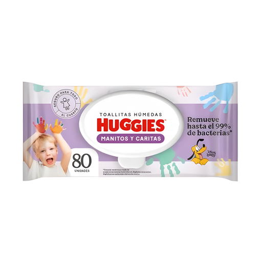 [OFF-TH80] TOALLITAS HUMEDAS HUGGIES TRIPLE ABSORBENTE X 8 80 UNIDADES