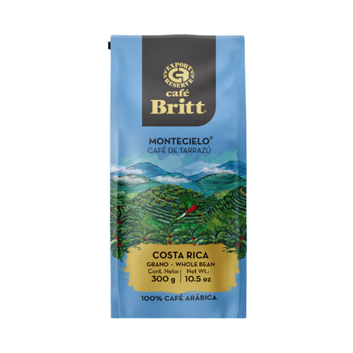 [OFF-8943] CAFE BRITT MONTECILLO TARRAZU GRANO BOLSA 300G