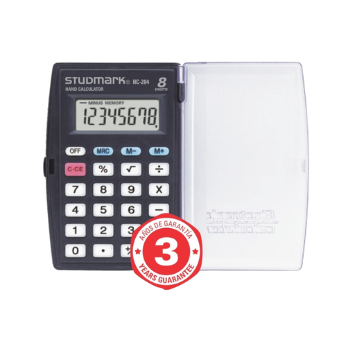CALCULADORA DE MANO 8 DIG C/TAPA STUDMARK