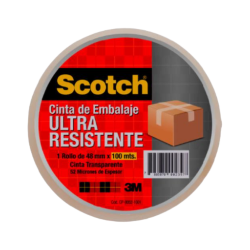 [OFF-4100SC] CINTA DE EMPAQUE SCOTCH®️ ULTRA RESISTENTE TRANSPARENTE 48MM X 100M