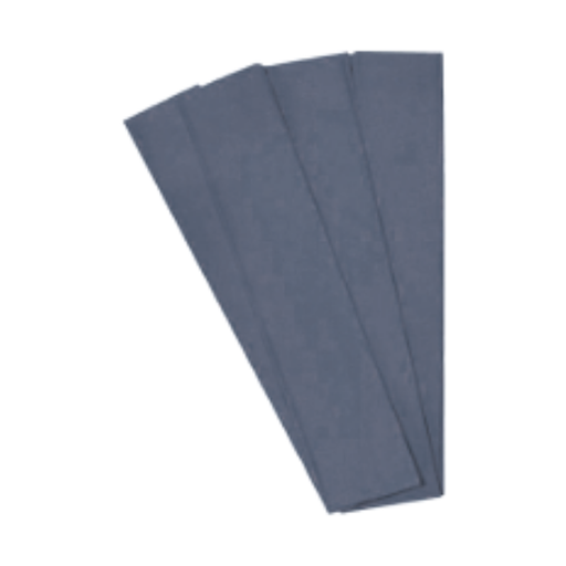 [OFF-80P] PAPEL CREPE PLATEADO 50 X 200cm (PAQ 10)