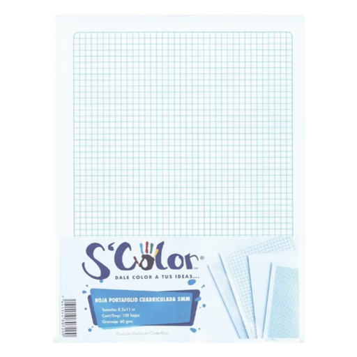 [OFF-H60M] HOJA MILIMETRICA 60 GRS 8.5 x 11'' T/CARTA 100UDS