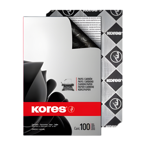 PAPEL CARBON KORES T/CARTA 100H