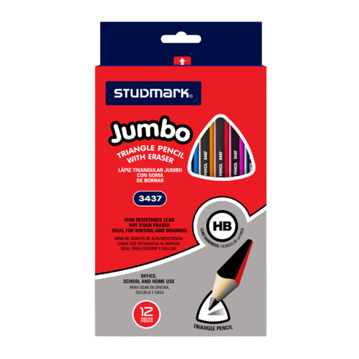 LÁPIZ  TRIANGULAR JUMBO 12 STUDMARK