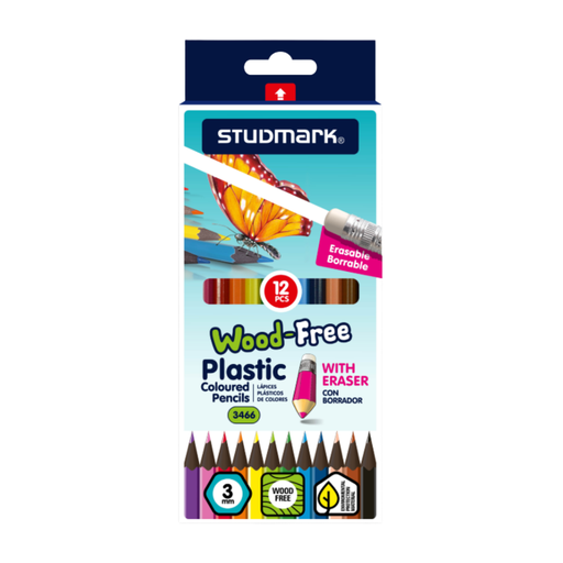 LAPICES PLASTICOS DE 12 CON BORRADOR STUDMARK