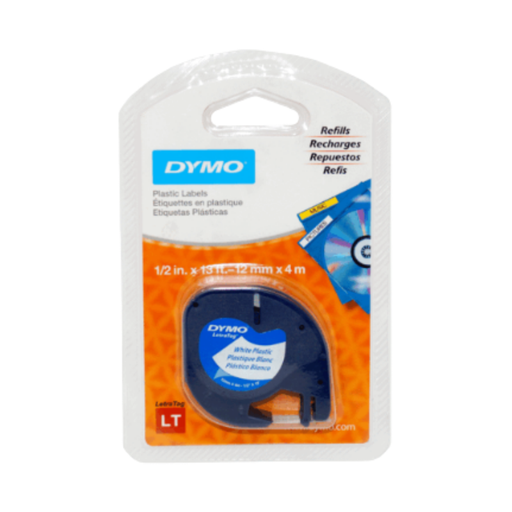 CINTA LETRATAG BLANCA #91331 12MM X 4M