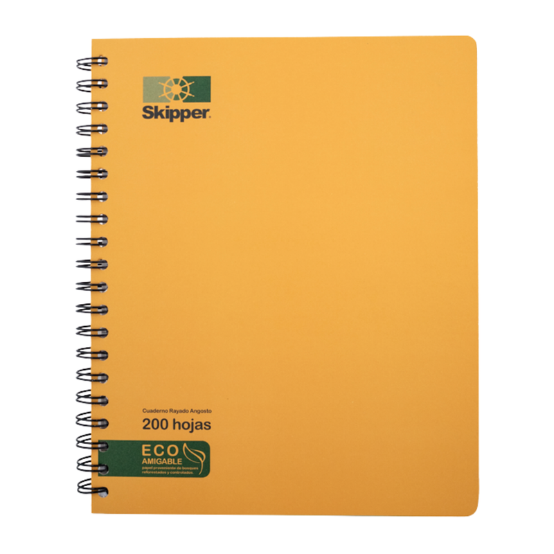 [OFF-01245] CUADERNO KRAFT SKIPPER ESPIRAL GRANDE 200H 967 UD