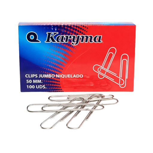 [OFF-5246] CLIP JUMBO NIQUELADO KARYMA 50MM 100UDS
