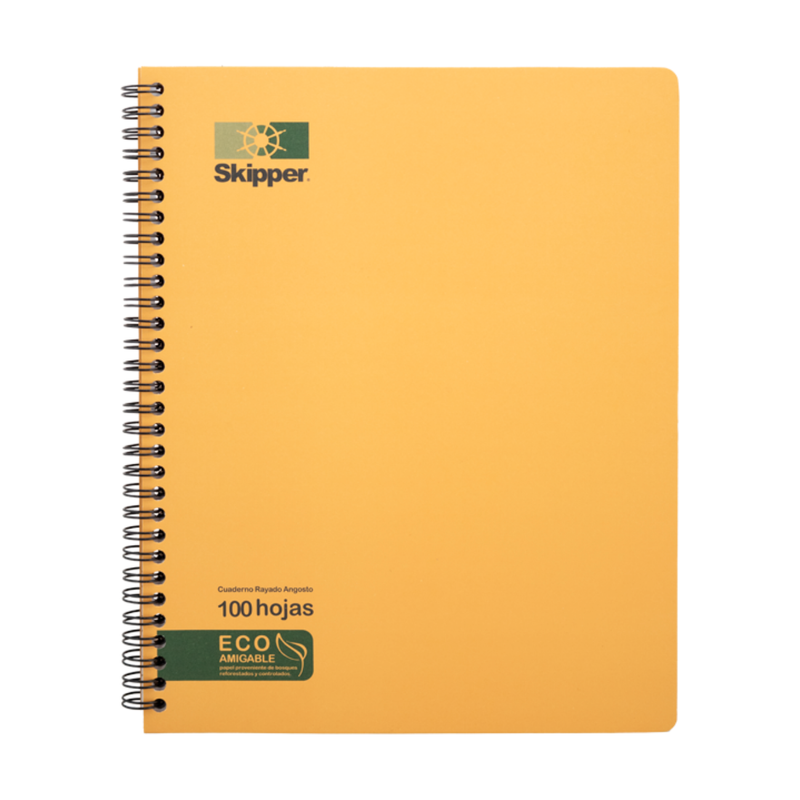 CUADERNO KRAFT SKIPPER ESPIRAL GRANDE 100H 857 UD