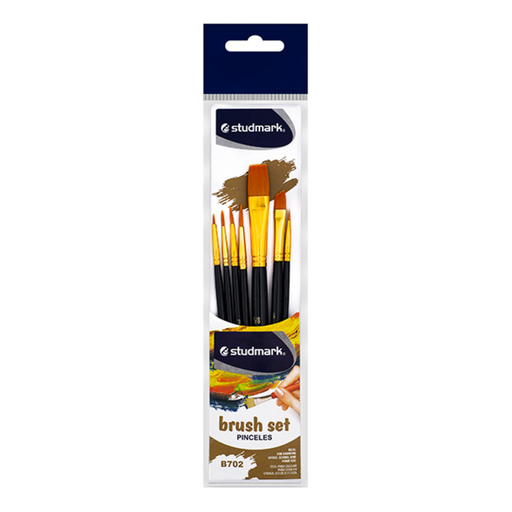 PINCELES DE NYLON 7PZS SURTIDOS  STUDMARK