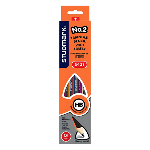 LAPIZ TRIANGULAR C-BORRADOR STUDMARK