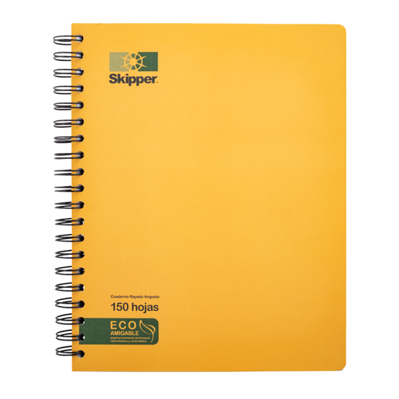 [OFF-01238] CUADERNO KRAFT SKIPPER ESPIRAL GRANDE 150H 867 UD