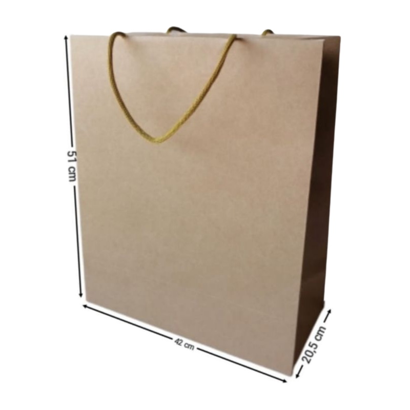 [OFF-BK-1009] BOLSA KRAFT VERTICAL #1009 51X42X20,5CM (PAQ 12)