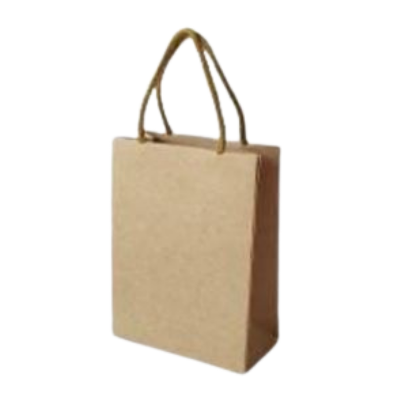 [OFF-BK-1402] BOLSA KRAFT VERTICAL #1402 12X6X4CM (PAQ 12)