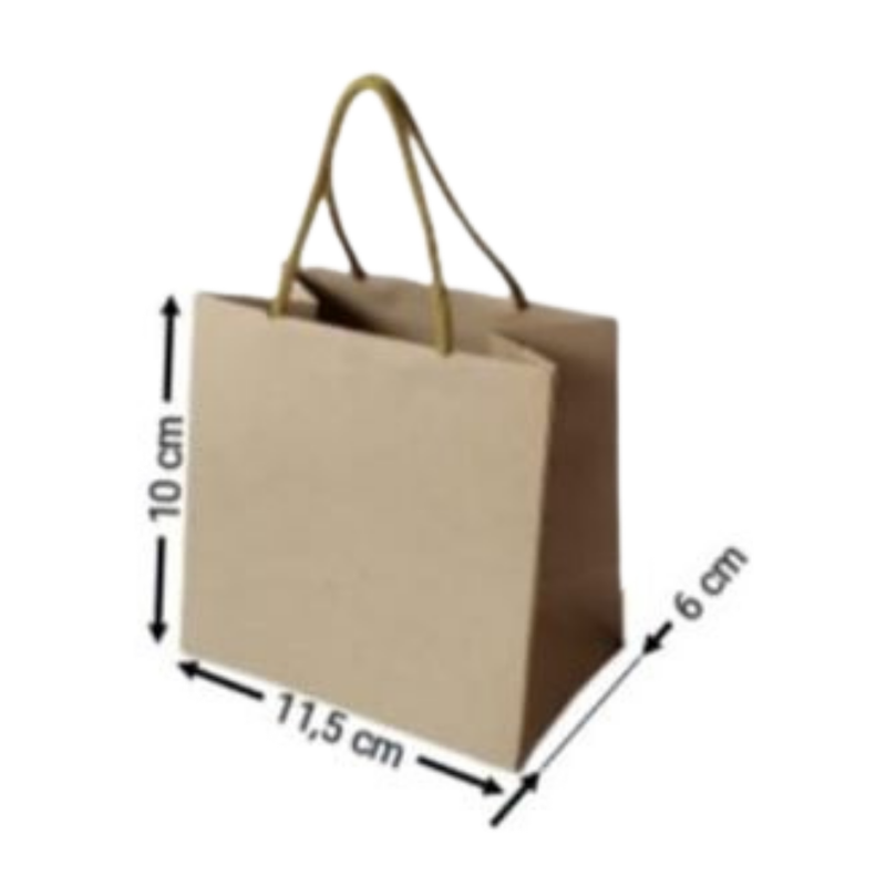 [OFF-BK-1302] BOLSA KRAFT HORIZONTAL #1302 10X11,5X6CM  (PAQ 12)