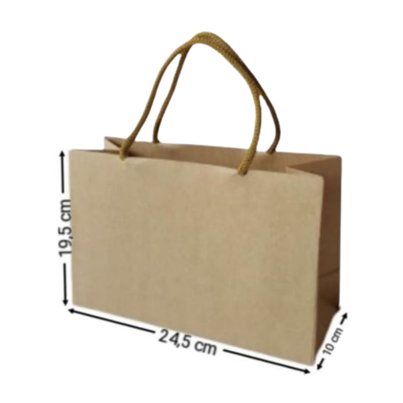 [OFF-BK-1305] BOLSA KRAFT HORIZONTAL #1305 19,5X24,5X10CM (PAQ 12)
