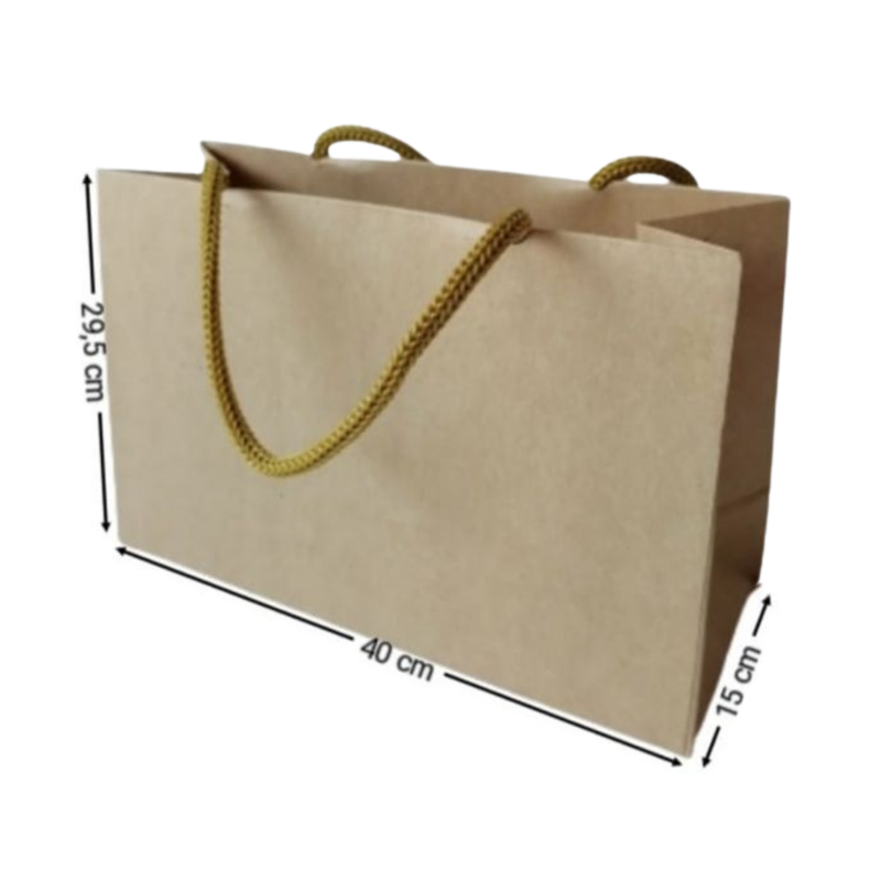[OFF-BK-1306] BOLSA KRAFT HORIZONTAL #1306 29,5X40X15CM (PAQ 12)