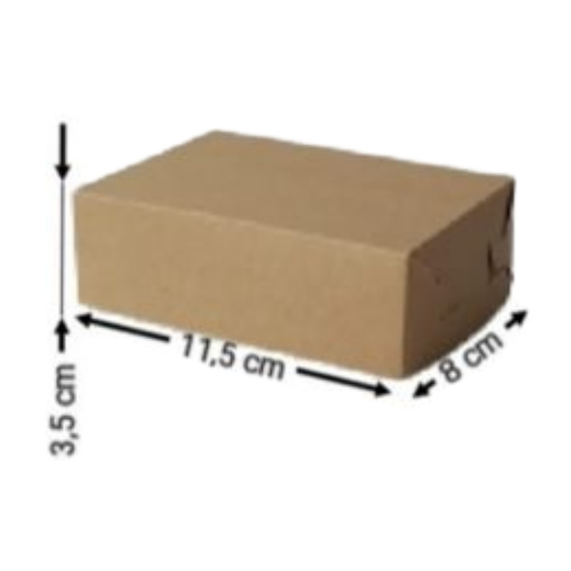 [OFF-CK-2015] CAJA KRAFT RECTANGULAR #2015 11,5X8X3,5CM (PAQ 12)