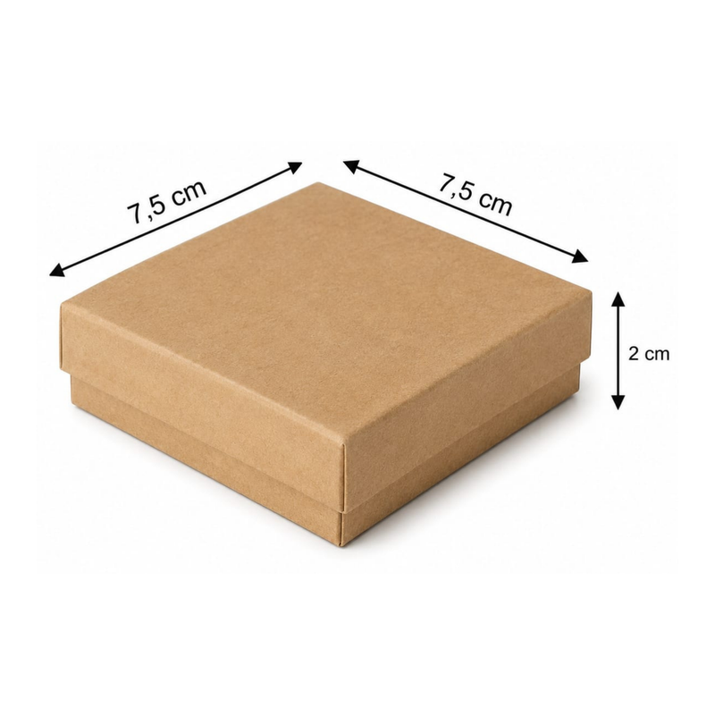 [OFF-CK-2020] CAJA KRAFT #2020 7,5X7,5X2CM (PAQ 12)