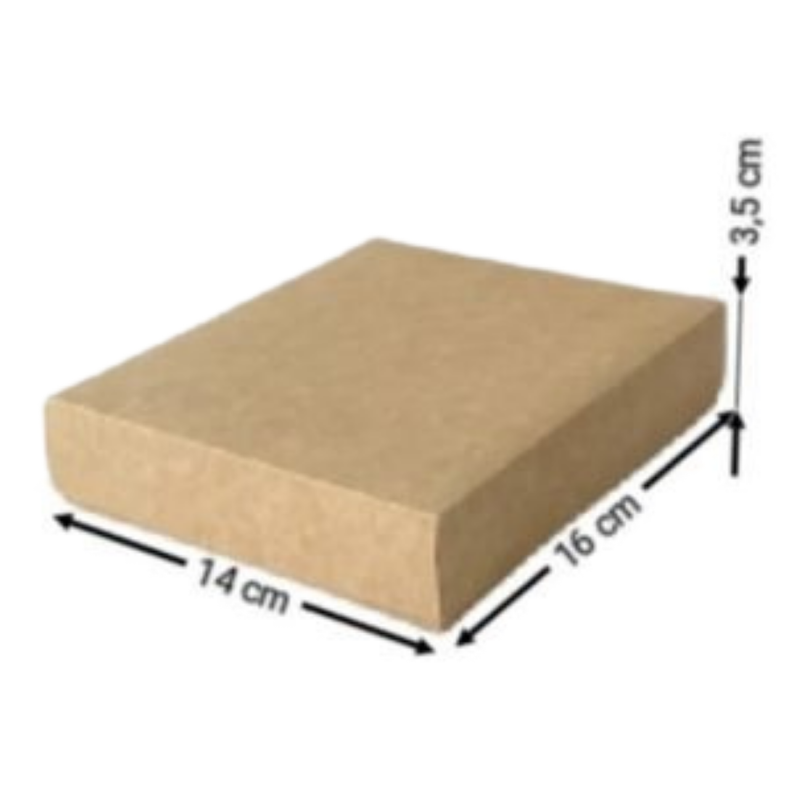 [OFF-CK-2030] CAJA KRAFT #2030 16X14X3,5CM (PAQ 12)