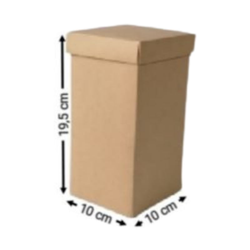 [OFF-CK-2044] CAJA KRAFT P/PERFUME #2044 19,5X10X10CM (PAQ 12)