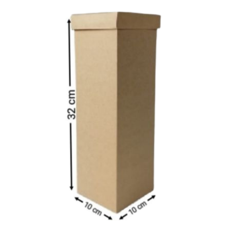 [OFF-CK-2047] CAJA KRAFT P/BOTELLA #2047 32X10X10CM (PAQ 12)