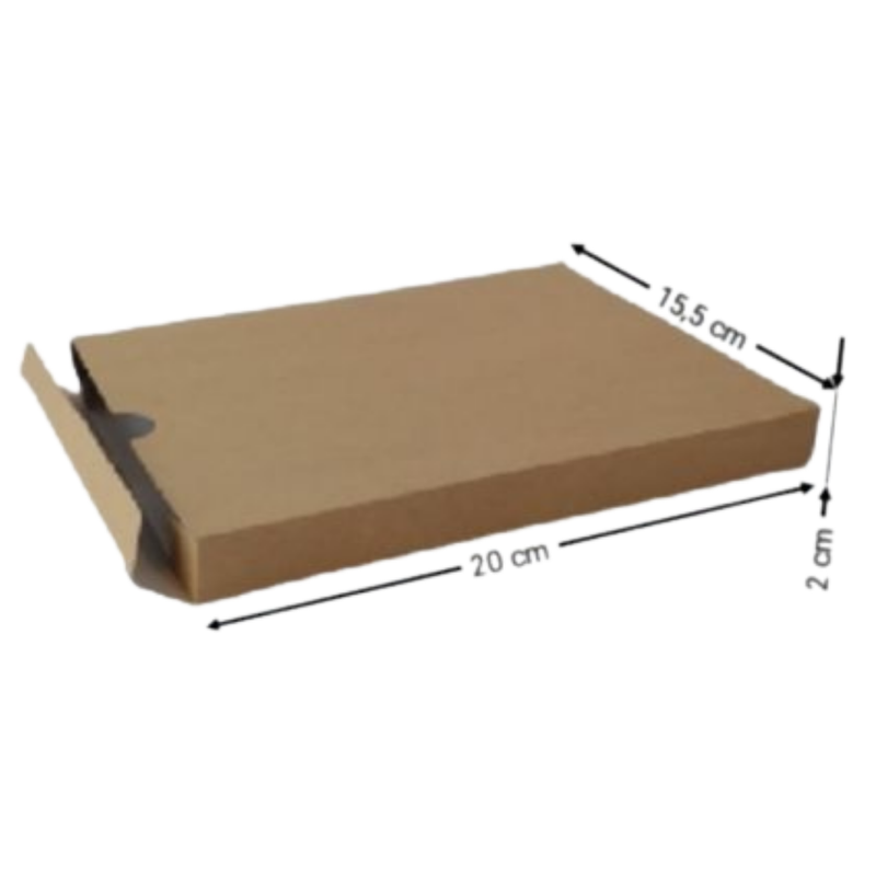 [OFF-CK-2131] CAJA KRAFT PLANA #2131 20X15,5X2CM (PAQ 12)