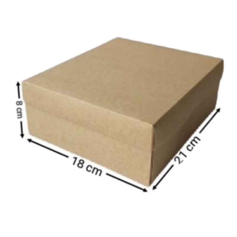 CAJA KRAFT REFORZADA #3050 24,5X18,5X5,5CM (PAQ 12)