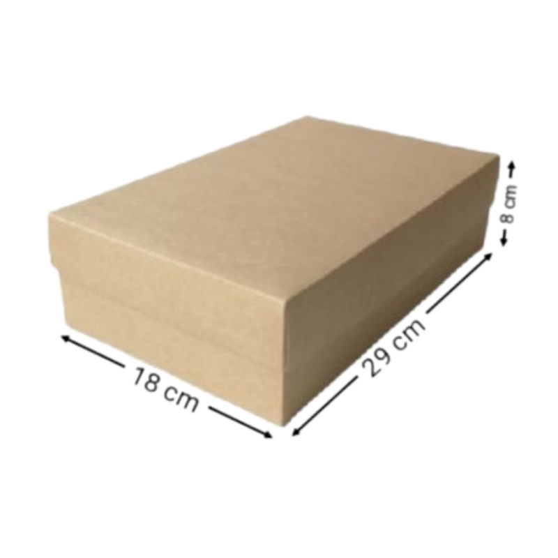 CAJA KRAFT REFORZADA #3055 29X18X8CM (PAQ 12)