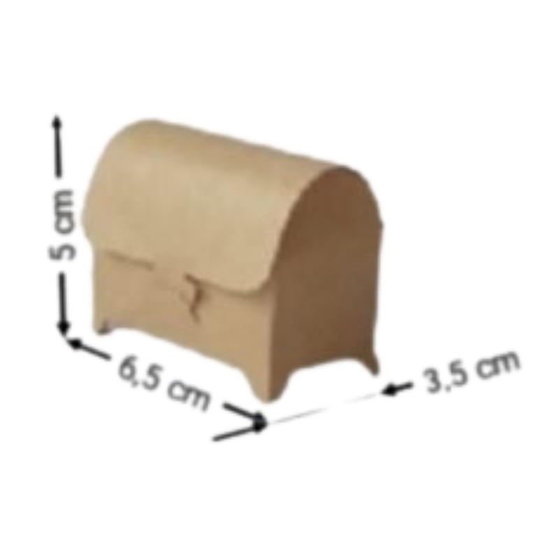 [OFF-CK-4004] CAJA KRAFT BAUL #4004 6,5X5X3,5CM (PAQ 12)