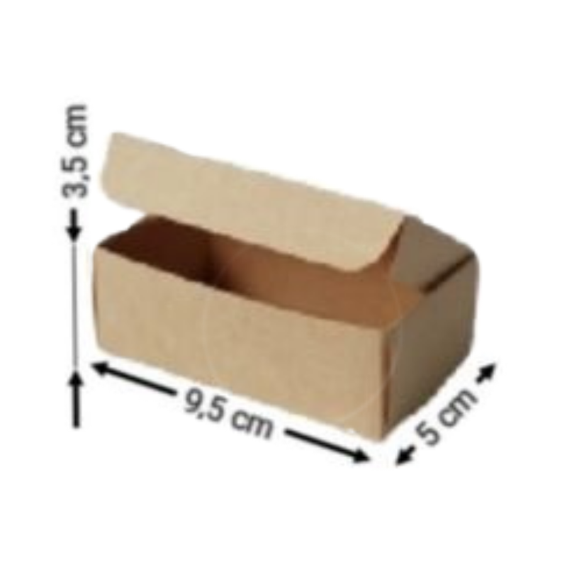 [OFF-CK-4006] CAJA KRAFT P/TARJETAS #4006 9,5X3,5X5CM (PAQ 12)