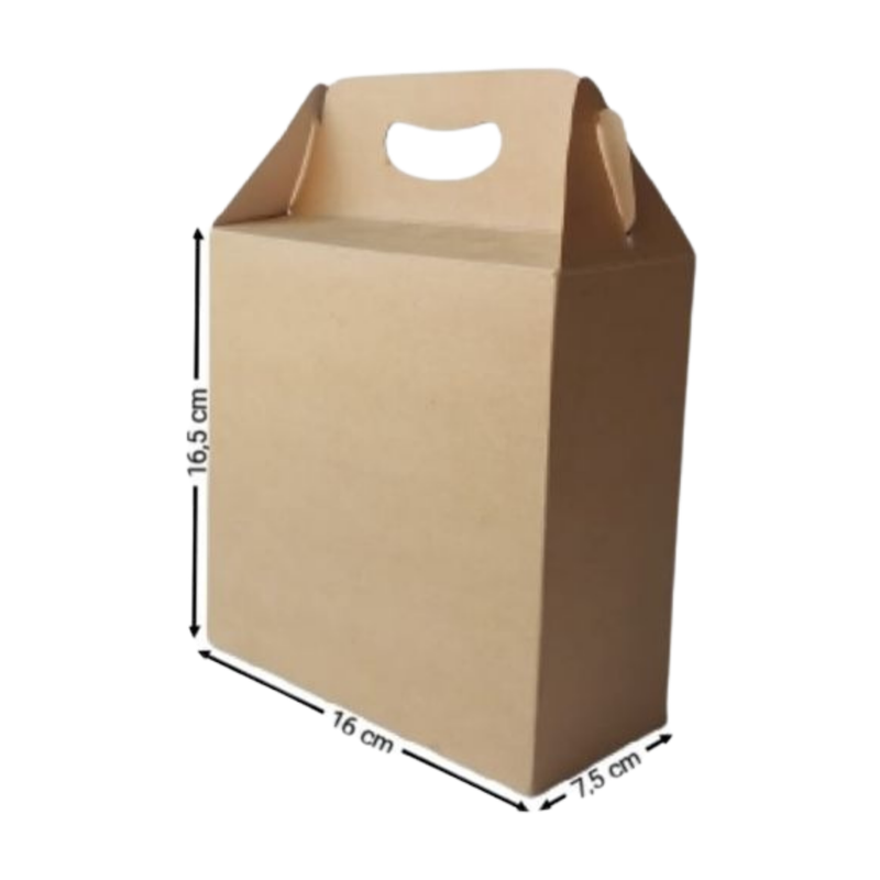 [OFF-CK-4708] CAJA KRAFT P/SORPRESA #4708 16X16,5X7,5CM (PAQ 12)