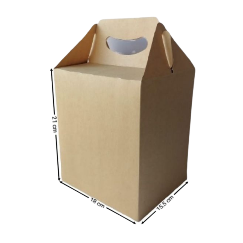 [OFF-CK-4740] CAJA KRAFT P/SORPRESA #4740 21X18X15,5CM (PAQ 12)