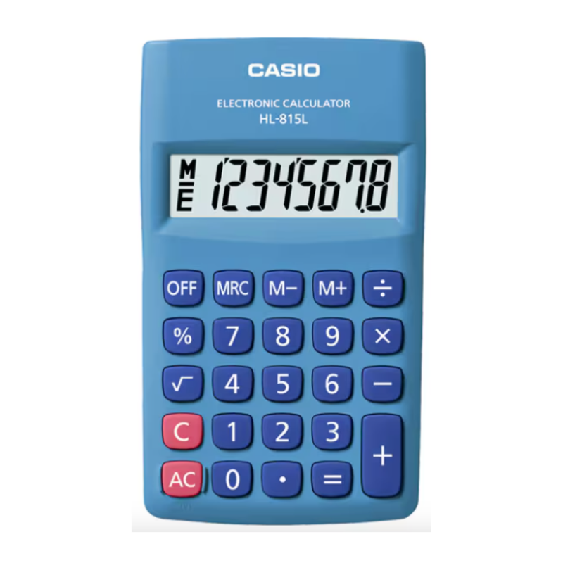 [OFF-17348] CALCULADORA BOLSILLO AZUL CASIO 8 DIGITOS HL-815L-BU