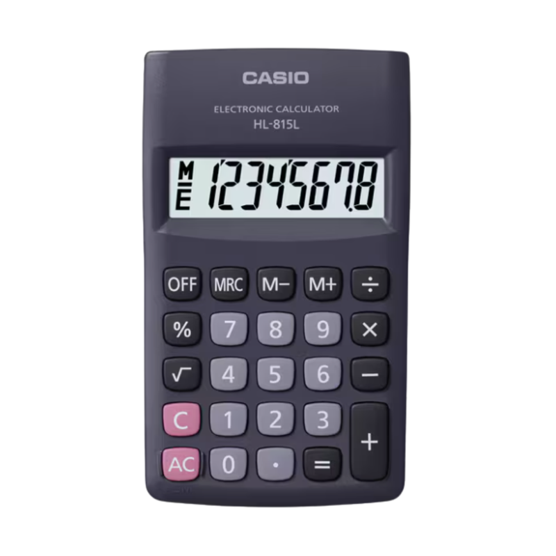 [OFF-91387] CALCULADORA BOLSILLO NEGRA CASIO 8 DIGITOS HL-815L-BK