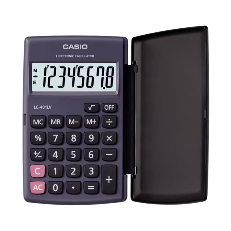 [OFF-92773] CALCULADORA BOLSILLO NEGRA CASIO 8 DIGITOS LC-401LV-BK