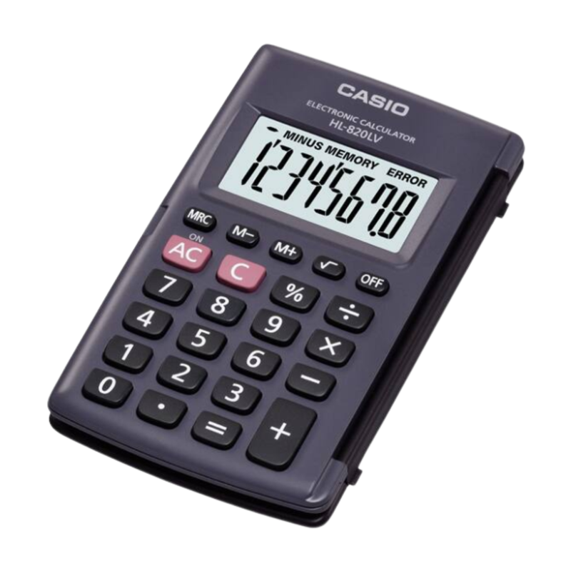 [OFF-94340] CALCULADORA BOLSILLO NEGRA CASIO 8 DIGITOS HL-820LV-BK