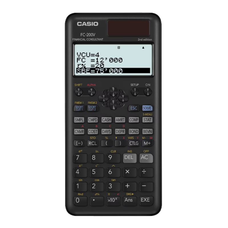 [OFF-13562] CALCULADORA FINANCIERA CASIO FC200V-2