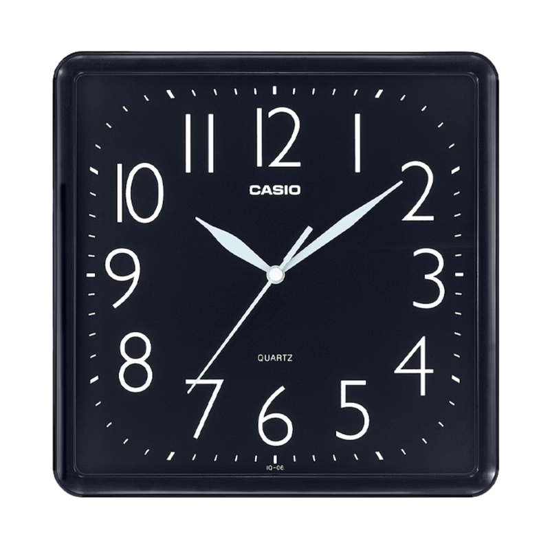 [OFF-41731] RELOJ PARED ANALOGO CASIO CUADRADO IQ-06-1 NEGRO