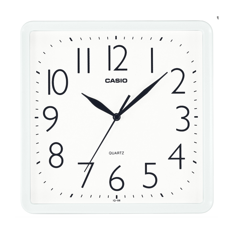[OFF-41748] RELOJ PARED ANALOGO CASIO CUADRADO IQ-06-7 BLANCO