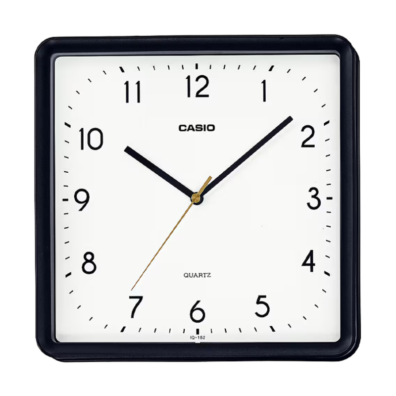 [OFF-42899] RELOJ PARED ANALOGO CASIO CUADRADO IQ-152-1 NEGRO